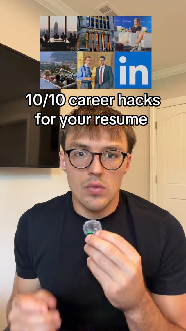 10/10 Career Hacks for Your Resume by sim 🧂